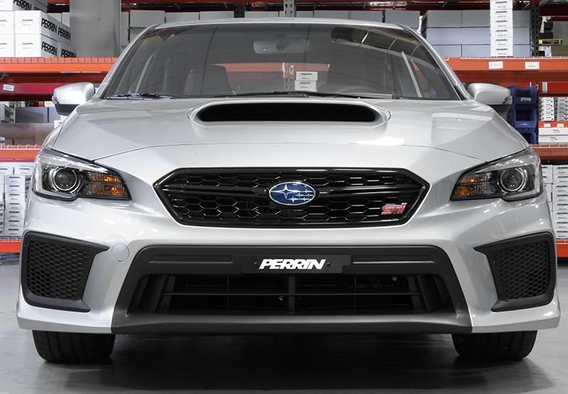 Subaru WRX STI License Plate Delete - Perrin Performance - Black - `18-`21